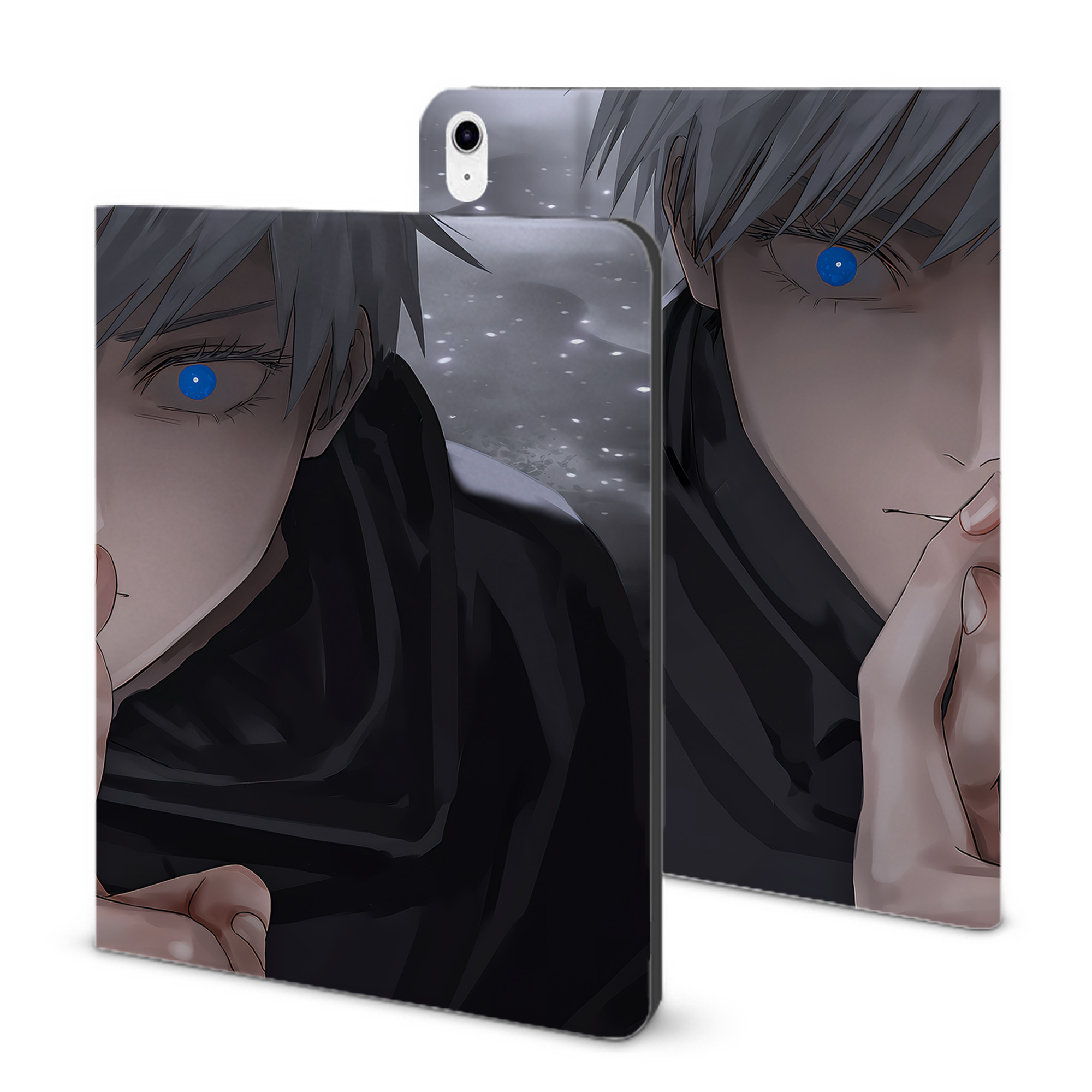 （画像用） 呪術廻戦 Jujutsu Kaisen IPad ケース ブック型 PUレザー TPU 耐衝撃 軽量 薄型 ペン収納なし 全面保護 IPad 各モデル対応